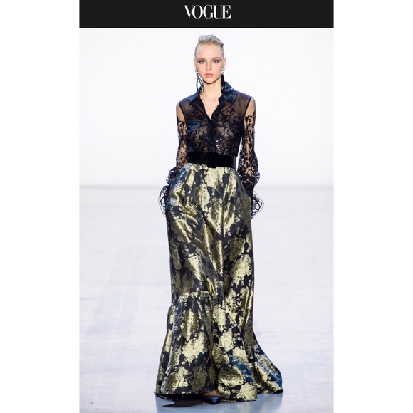 Badgley Mischka top and skirt fall runway piece - Picture 4 of 5